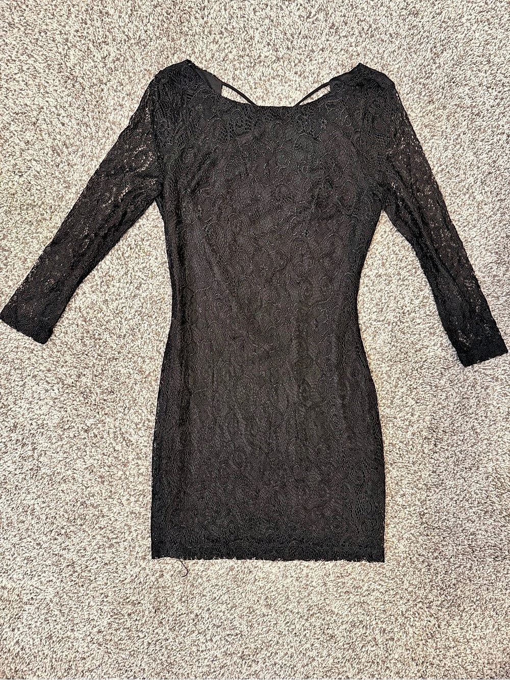 Windsor Black Lace Mini Dress Size Small NWT